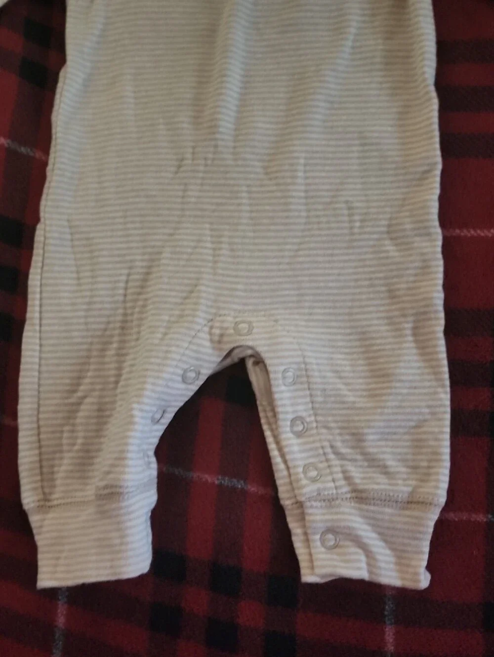 Carter's Cream One-Piece Zip Footed Romper with Tan Nature Prints